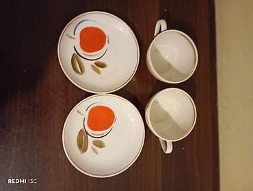 cay: Çay dəsti, Farfor, 6 nəfərlik, SSRİ — 3