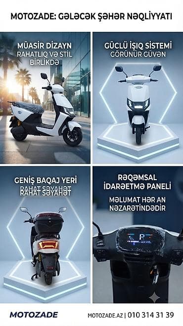 MOTOZADE: Gələcəyin şəhər nəqliyyatı – müasir elektrik skuter -