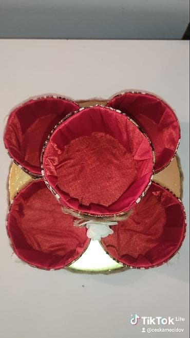 Dekorativ əl işləri – təşkilatçı və səbət dəsti - Kvadrat formalı