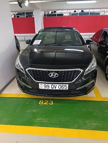 азербайджан авто: Hyundai Sonata sedan - Kuzov: qara rəng, aerodinamik xətlər, xrom ön — 1