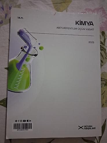 Kimya – Abituriyentlər üçün vəsait (2025) Müəllif: Əliyar Bayramov — 2