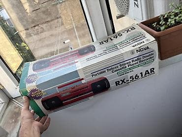 Elektronika: NOVA RX-561AR portativ stereo radio və ikili kaset pleyer/rekorder - — 2