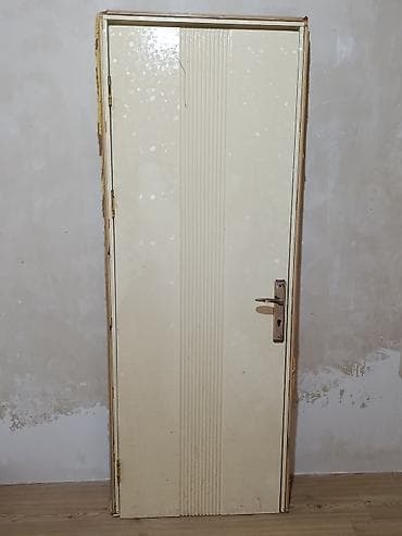 taxta şalman: Ağ rəngli daxili otaq qapısı dəsti - Material: ağ rəngli — 3