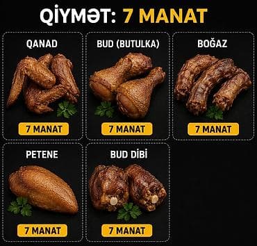 qus bazari: Hisə verilmiş toyuq hissələri 1 kq 7 azn mehsullar sveji mehsulnan — 1
