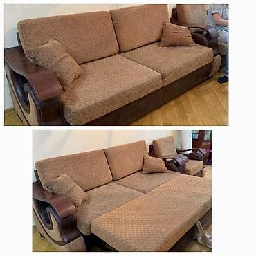 Afa✅Divan + 2 eded kreslo satilir divan bahali mexanizmle acilandir