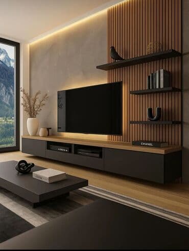 аренда помещения под ресторан кафе: Прямой ТВ стенд, С полками, Ламинат — 8