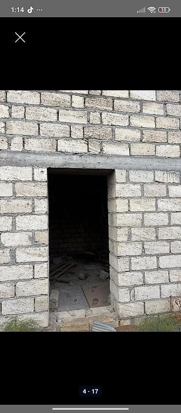 xankendi evler: İki mərtəbəli yarımçıq tikili – daş divarlı fərdi ev. - Konstruksiya — 4