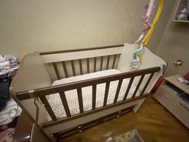 tek neferlik yataq bazalı: Oğlan və qız üçün, Dördbucaq, Beşik, Dəstsiz, Matras ilə, Yellənmə mexanizmsiz — 3