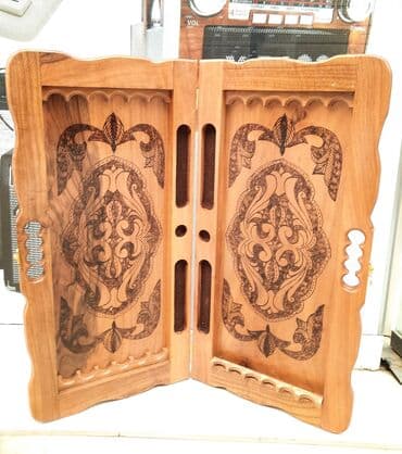 saski: Nərd taxta Əl işi Qoz ⚜ağacından hazırlanmış, yüksək keyfiyyətli🛡 — 3