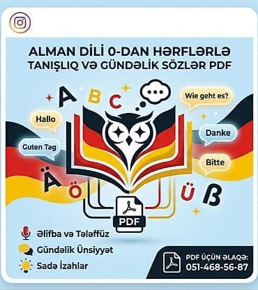 İdman və hobbi: Məhsul: “Yaradıcı Alman Dili” PDF kitabı Təsvir: - Alman dilinə 0-dan — 1