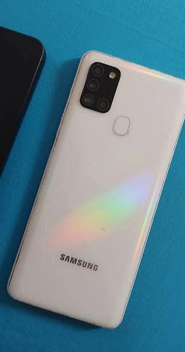samsung kohnə: Samsung Galaxy A21S, 64 GB, rəng - Ağ, Barmaq izi — 1