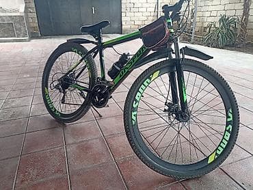 24 vesebet: Dağ/şəhər tipli velosiped – Asdon (yaşıl/qara dizayn) Xüsusiyyətlər — 2