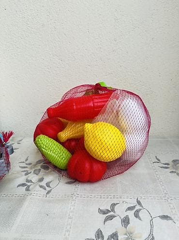 Uşaq üçün plastik tərəvəz və meyvə dəsti - Şəbəkə tor çantada gəlir lalafo.az -da Uşaq üçün plastik tərəvəz və meyvə dəsti - Şəbəkə tor çantada gəlir