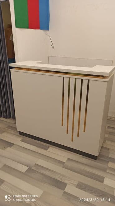 Resepsiyon / qarşılanma stolu - Modern dizaynlı, “L” formalı