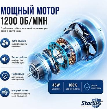 ventil: "Starlux 3312" Ventilyator 3 Sürət Ayarlı 5 Fırlanan qanad 45VT . ❄️ — 6