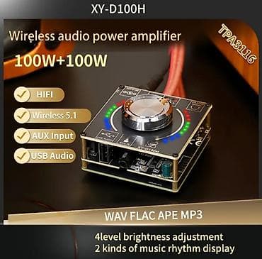 REAL ALICIYA ENDİRİM OLACAQ XY-D100H simsiz audio güc gücləndiricisi