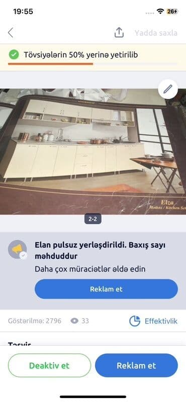 ağ qara mətbəx mebelləri: Ağ rəngdə, müasir mətbəx dəsti. Bu dəst yuxarı və aşağı şkaflardan — 1