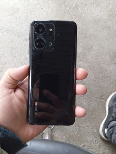 телефон fly v100: Honor X7a, 128 ГБ, цвет - Черный, Отпечаток пальца — 3