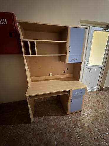 kuxna ustolu: Düz masa, Polkalı, Siyirməli, MDF — 2