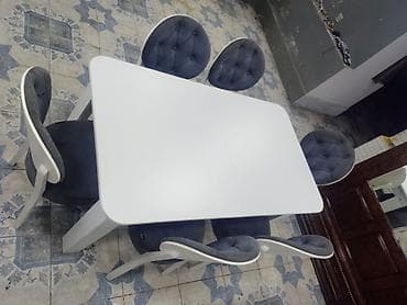sunduk: Mətbəx üçün, Dördbucaq masa, 6 stul — 3