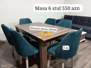 lalafo islenmis stol stullar: Masa ve oturacaq yeni rəng seçimi var — 1