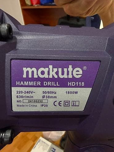 perforator usta: Makute HD118 perforatorun xüsusiyyətləri: • Model: Makute HD118 • — 3