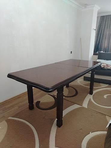 kuru: Klassik üslubda yemək otağı dəsti - Masa: düzbucaqlı forma — 6