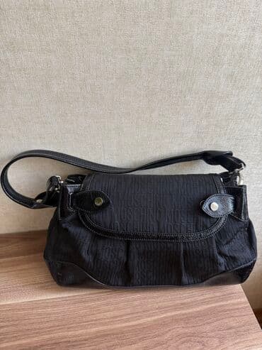 bazar sumkası: Сумка Moschino Текстиль и лаковая кожа Ширина 40, высота 24 В отличном — 2