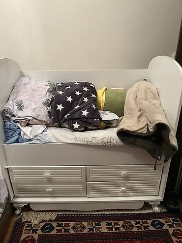 uşaq matras: Oğlan və qız üçün, Çarpayı, Bazasız, Matrassız, Siyirməli — 1