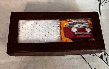 Toy aksesuarları: Kişilər üçün aksessuar dəsti - Dəbdəbəli qəhvəyi qutuda təqdim — 2