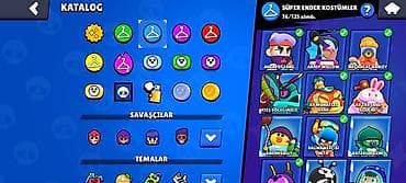 cins dest: Brawl Stars hesabı – yüksək səviyyəli oyun profili - Kupa yolu: 44 — 7