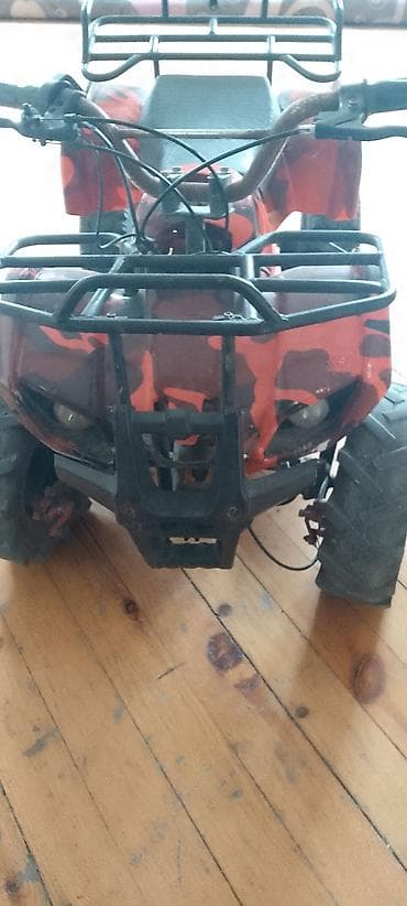 Uşaq/yeniyetmə üçün mini ATV (kvadrosikl) - Korpus: narıncı-kamuflyaj
