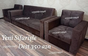 Yeni, Divan, 2 kreslo, Bazalı, Açılan