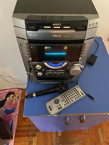kasa aparati: Sony MHC-VX77 mini hi-fi musiqi sistemi - Komplekt: əsas blok, 2 iri — 7