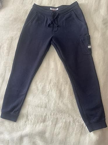 ketan şalvar: Tommy Jeans kişi idman şalvarı - Rəng: tünd göy/navy - Model: jogger — 3