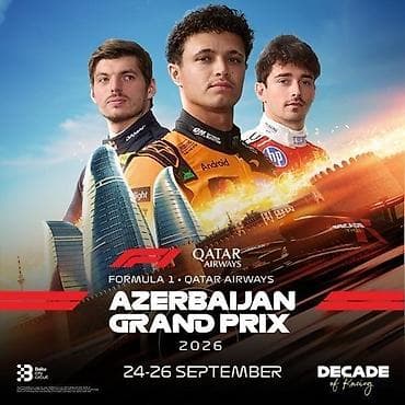 Reklam, çap: F1 AZERBAIJAN GRAND PRIX 2026 — Baş tribuna biletləri Absheron D, E — 1