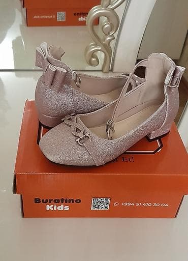 baletka: Buratino Kids qız uşaqları üçün ayaqqabı - Rəng: açıq çəhrayı — 1