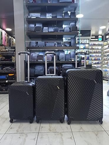 mini keys: Sərt korpuslu 3-lü səyahət çamadan dəsti - Material: yüngül və — 1