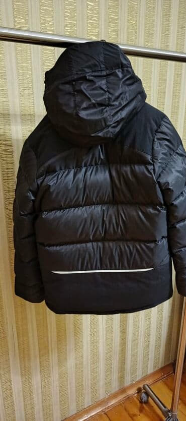 утепленные спортивные костюмы: Qara rəngli qış gödəkcəsi – Jak Wolskin (loqosu ön hissədə) — 1