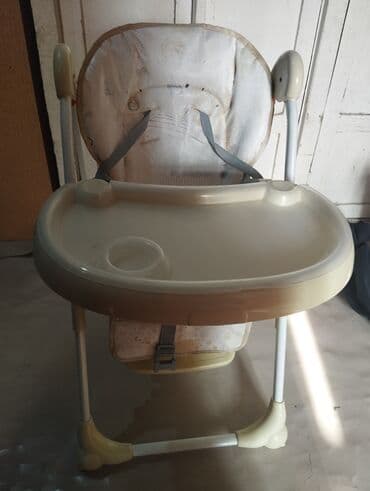 oyuncaqlar maşın: Uşaq yemək kreslosu - Rəng: bej/ağ tonlarda - Yüksək oturacaq – yemək — 4