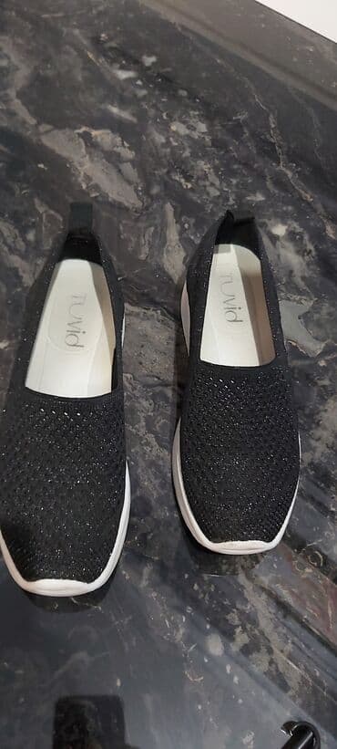 женские кеды сникерсы: Размер: 37, цвет - Черный, Б/у — 1