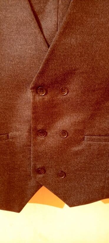 kisi pencekleri: Kişi kostyumu – üç hissəli dəst - Rəng: tünd boz (melanj effektli) - — 6