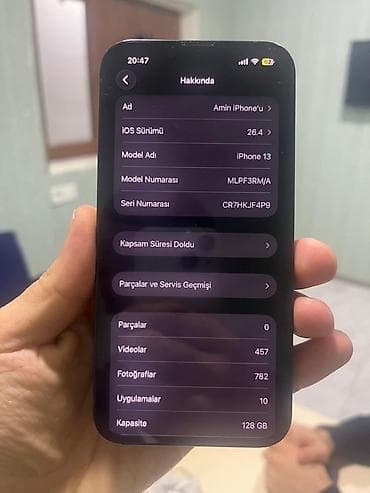 Mobil telefon və aksesuarlar: IPhone 13, 128 GB, Qara — 4