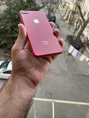 iphone 8 barter var: IPhone 8 Plus, 64 GB, Qırmızı, Simsiz şarj — 5