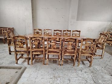 ucuz tul perde: Balkon üçün, Yeni, Açılmayan, Dördbucaq masa, 12 stul — 3