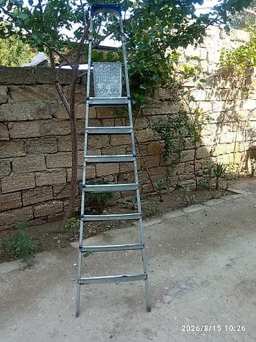 çanqal maşını: Alüminium nərdivan
- Pillə sayı: 7 pillə.
ikis bir yerde 50m
biri 25 m — 2