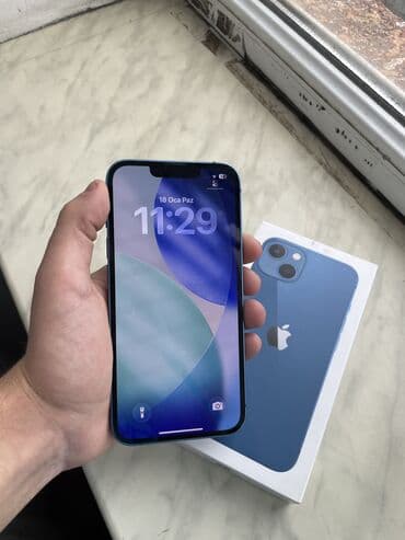 iphone 13 islenmis: IPhone 13, 128 GB, Blue Titanium, Zəmanət, Simsiz şarj, Face ID — 2
