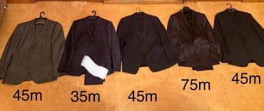 прокат мужских костюмов в баку: Kişi kostyum dəstləri – 5 model satılır. Qiymətlər fərqlidir. - 1-ci — 3