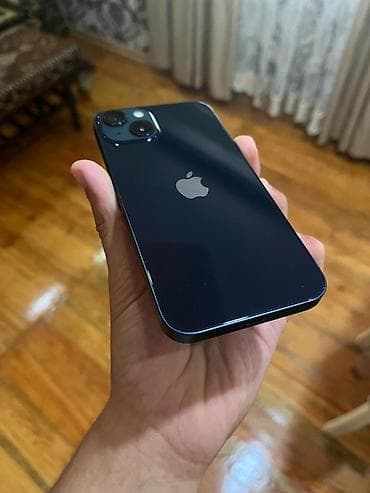 92: IPhone 13, 128 GB, Midnight, Face ID, Simsiz şarj, Zəmanət — 1