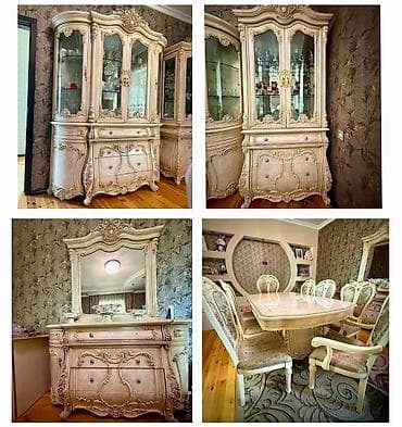 İşlənmiş, Komod, Masa və oturacaqlar, Servant